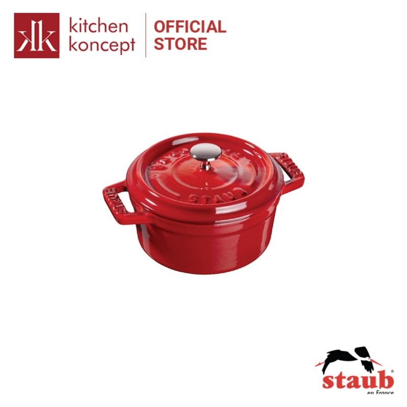 Staub - Nồi gang tròn cao cấp sang trọng- 10cm ( nhiều màu )