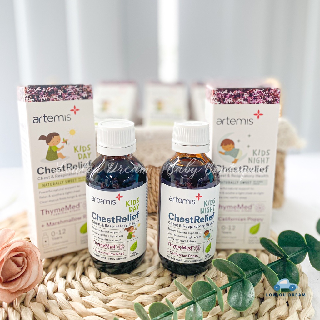 Siro ho ngày và đêm Artemis Chest Relief Day / Night NewZealand cho bé từ 0-12 tuổi