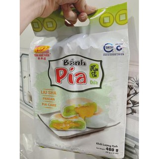 bánh pía kim sa trứng muối vị dứa túi 12 cái