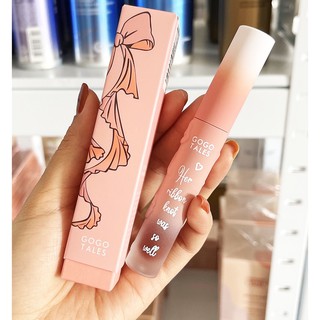 Son Kem Lì Mịn Môi GOGOTALES Pink Nơ Khắc Nổi Siêu Xinh GT218 [ GOGO TALES ]