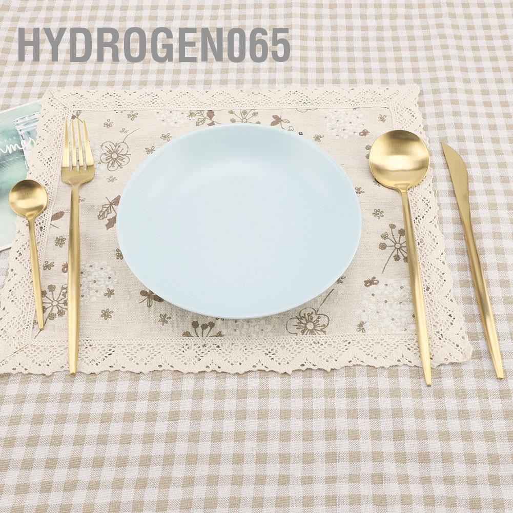 Hydrogen065 304 Stainless Steel Spoon Fork Titanium Plating Tableware Western Cutlery