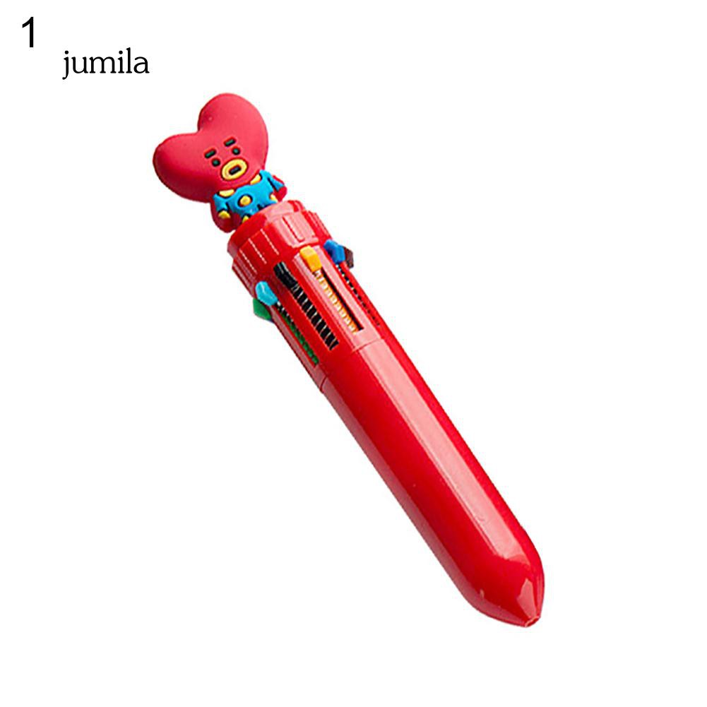 Bút bi 10 ngòi có chi tiết quả bóng dễ thương