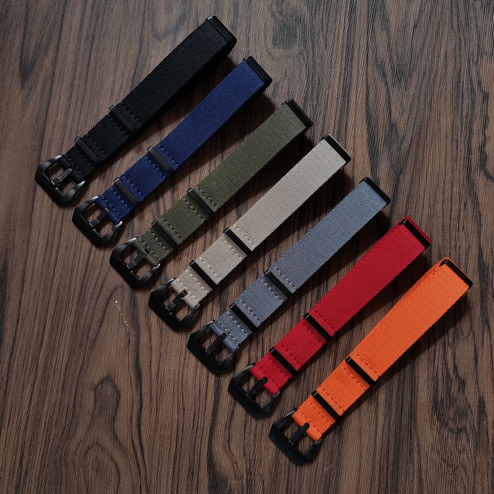 Dây Đeo Nylon 20mm 22mm 007 James Bond Màu Đen