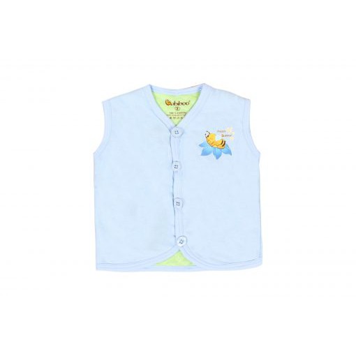 Áo ghi lê màu cotton 2 lớp Babiboo