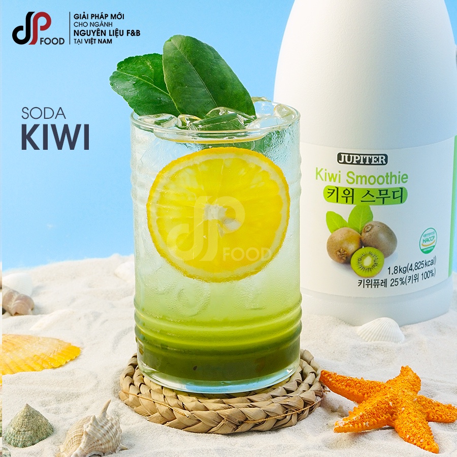 Smoothie Kiwi làm trà trái cây, đá xay, soda thay thế Sinh tố Syrup Siro Puree  - JUPITER