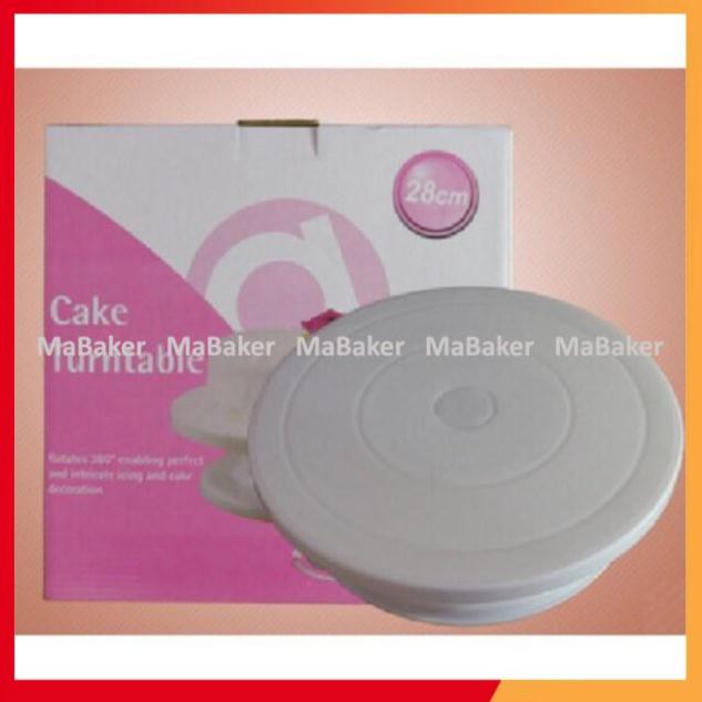 Xả cắt lỗ Bàn xoay nhựa dùng để trang trí bánh kem - MaBaker