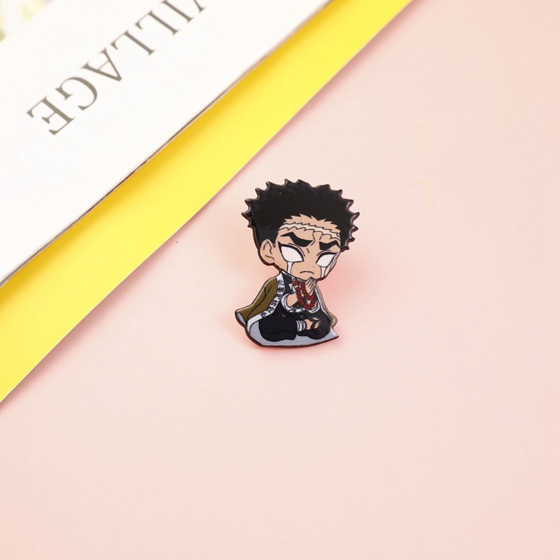 Huy hiệu cài áo họa tiết hoạt hình Kimetsu No Yaiba dễ thương