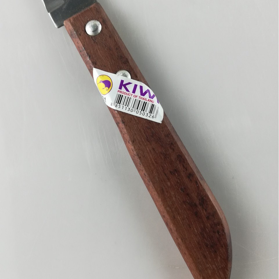 Dao gọt trái cây hoa quả cán gỗ Kiwi đầu nhọn và đầu bằng chất liệu inox 304 cao cấp siêu bền không gỉ