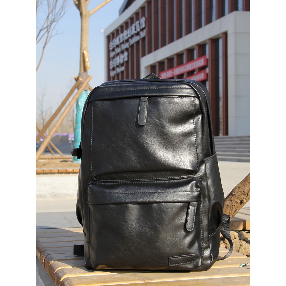 Balo da nam, nữ Unisex phong cách Hàn Quốc sang trọng, đẳng cấp - da mềm D08