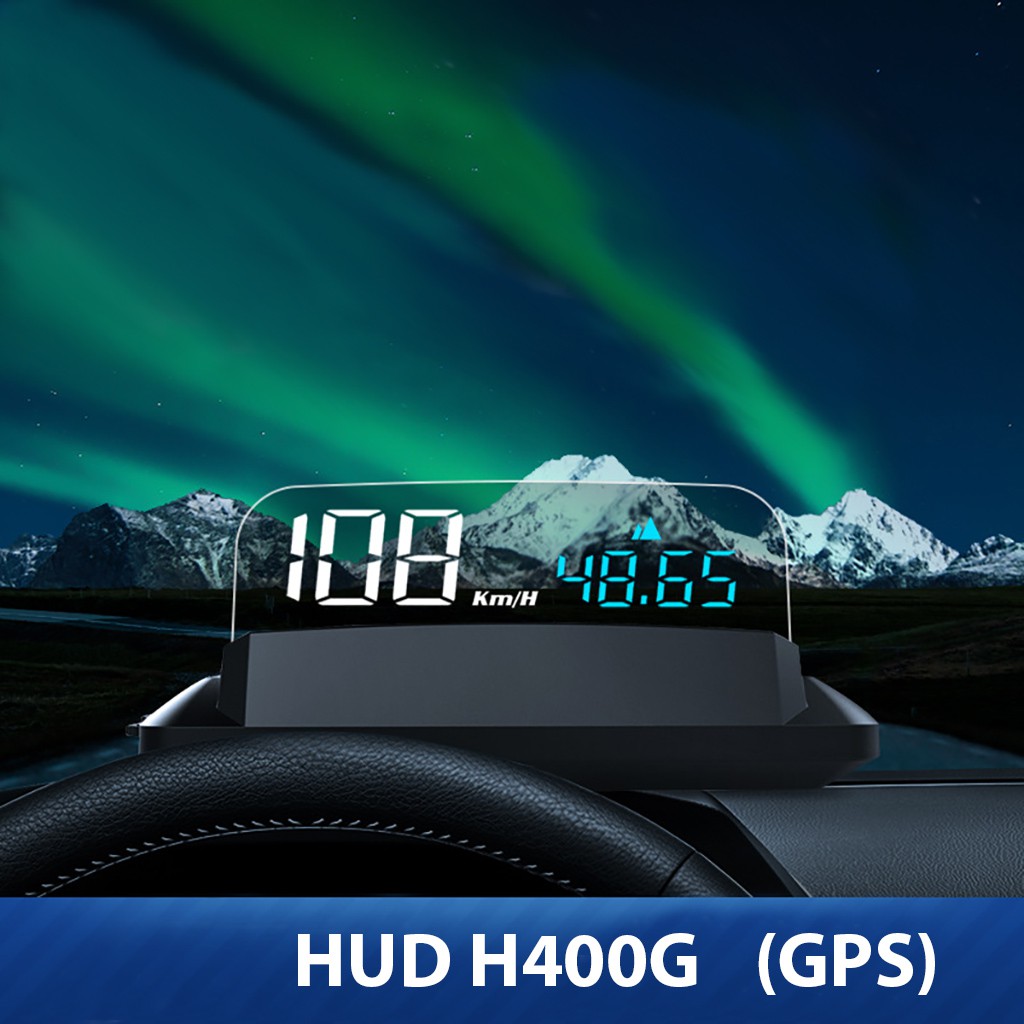 HUD H400G (chuẩn GPS) Màn Hình Hiển Thị Cảnh Báo Tốc Độ Đa Năng Cao Cấp Cho Mọi Dòng Ô Tô Xe Hơi