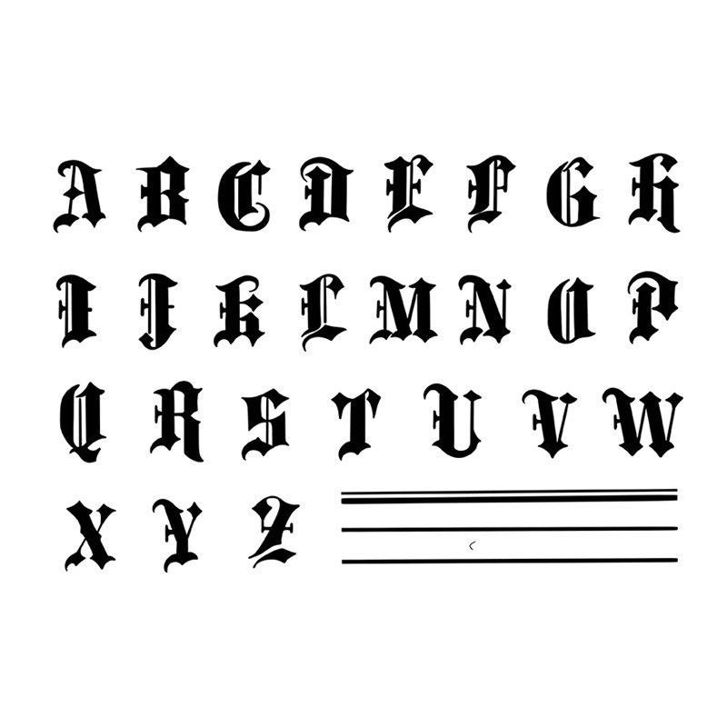 Hình Xăm Dán Tạm Thời Chống Nước Lâu Trôi In Chữ Tiếng Anh Ngày 15 Ngày