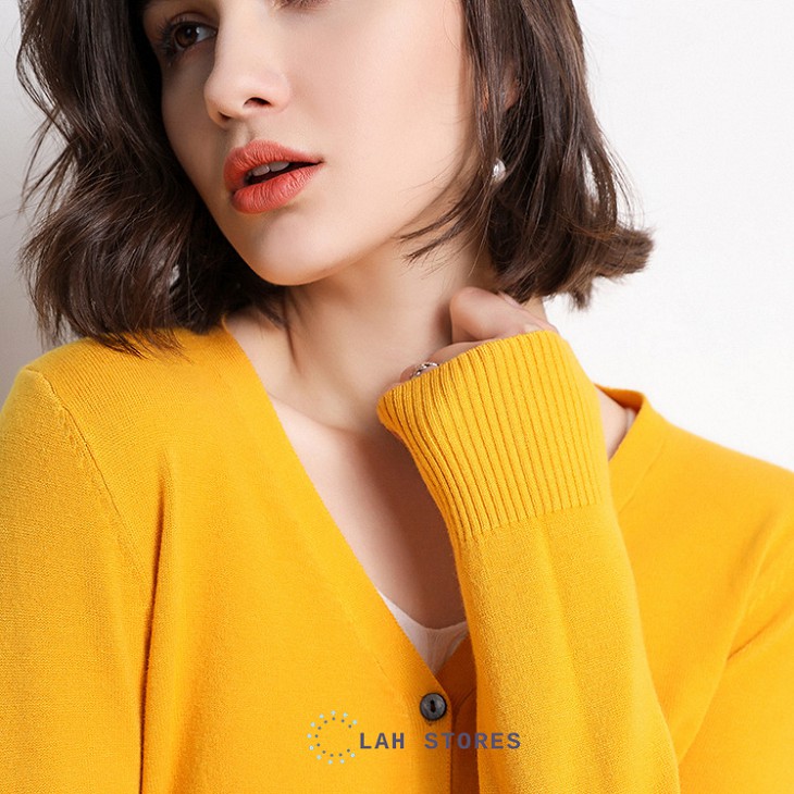 Áo khoác cardigan len nữ basic Thu Đông 2020 LAH STORE (Hàng Loại 1) | WebRaoVat - webraovat.net.vn