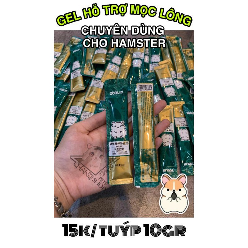 [tuýp 10gr/15k] 1tuýp gel dưỡng lông ZOOLIN chuyên dùng cho hamster