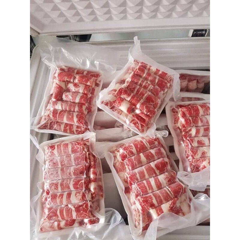 BA CHỈ bò mỹ cuộn Lẩu Nướng 1kg chuẩn ngon nạc nhiều