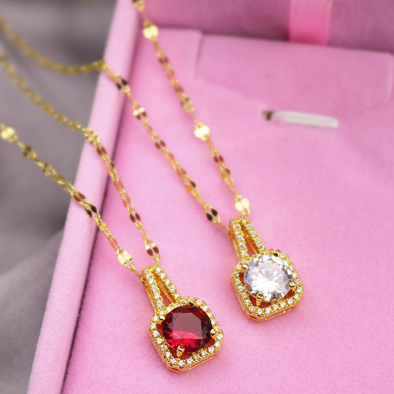 Dây Chuyền Nữ Sang Trọng Titan Ko Đen TT 3757