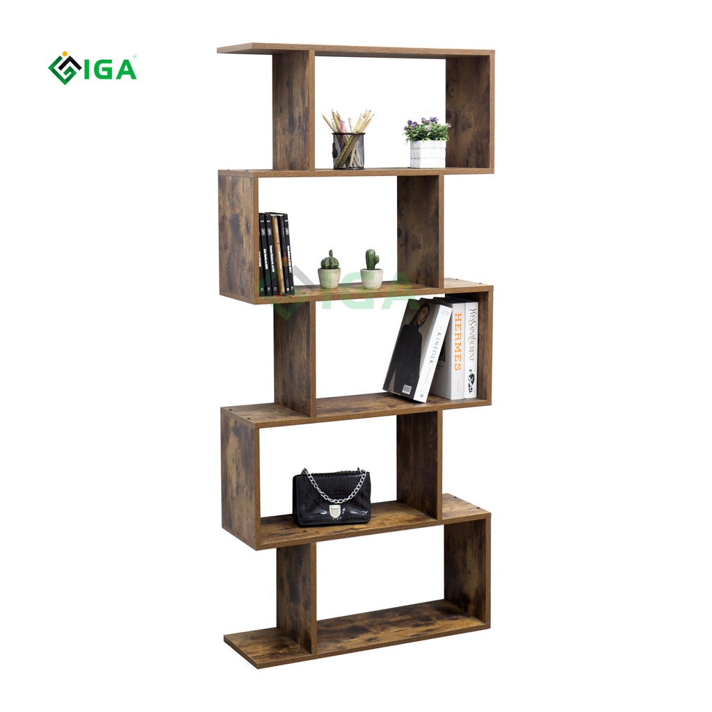 Kệ sách hình chữ S đa năng chính hãng IGA.GP191.08