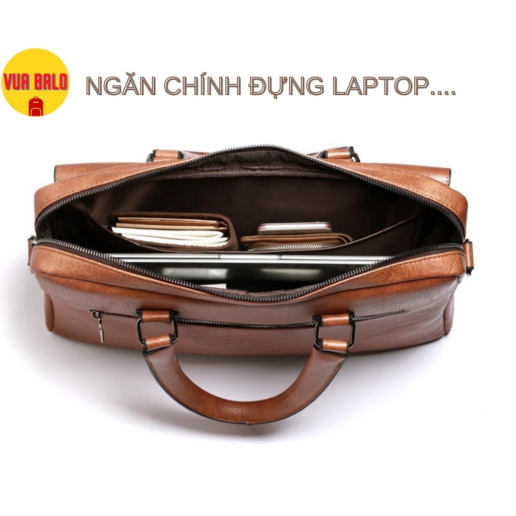 Túi đựng laptop WEIXIER chứa laptop 15.6 inch đi làm, cặp Da Cao Cấp công sở VBL