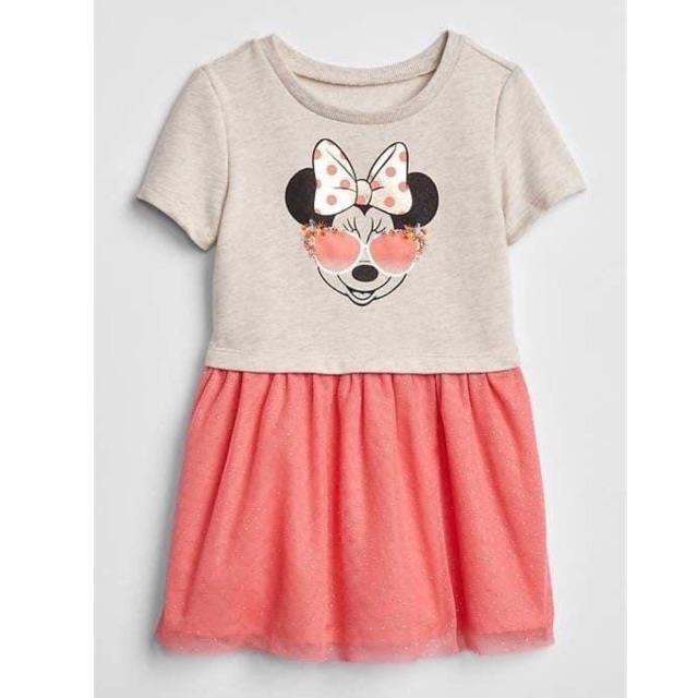 Váy Tutu Bé Gái Minnie Kính Cam