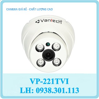 Camera dome hd-tvi hồng ngoại 1.0 megapixel vantech vp-221tvi