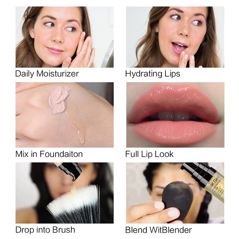 【Ready Stock】SACE LADY Moisturizing Serum 24K Makeup Rose Gold Foil 6ml Capacity | BigBuy360 - bigbuy360.vn