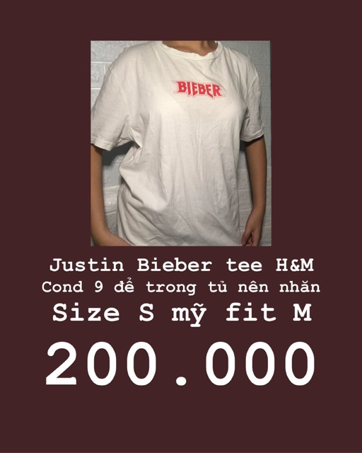 Áo Justin Bieber h&m