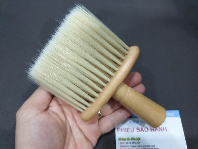 Cây Phủi Tóc Cán Gỗ, Chổi Phủi Tóc Barber Chuyên Nghiệp.(Ảnh thật)