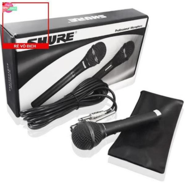 Micro Có Dây Karaoke SHURE SM-959 Full Box Tặng Kèm Bao Da