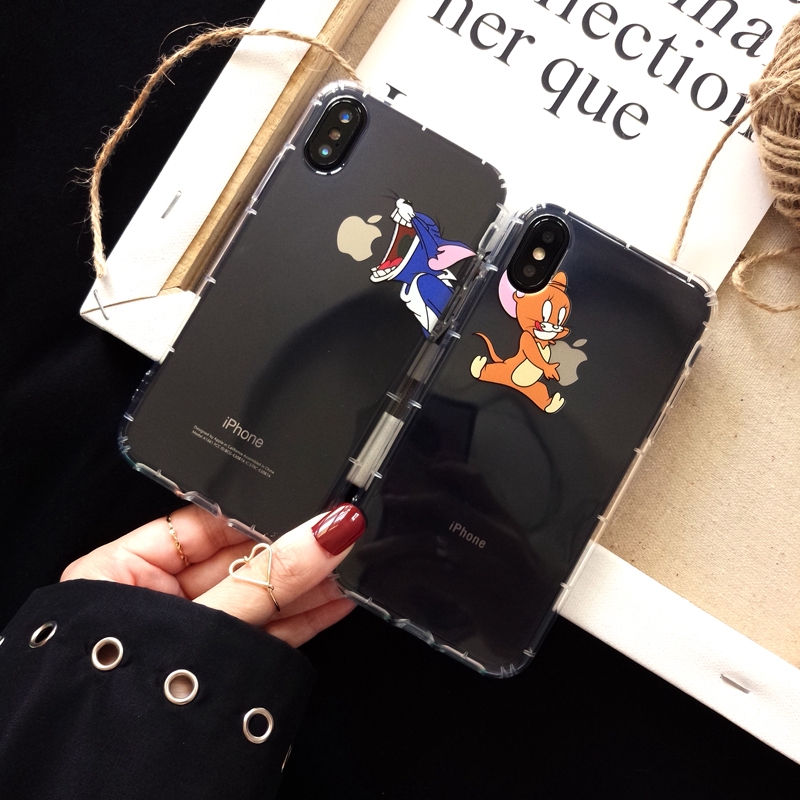 Ốp Điện Thoại Hình Mèo Và Chuột Đáng Yêu Cho Iphone 6 Sp 7 P 8 P | BigBuy360 - bigbuy360.vn