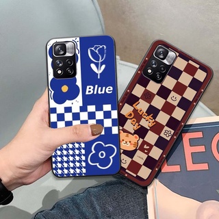 Ốp lưng Xiaomi Redmi Note 11 / Note 11S / RedmiNote 11 Pro 5G hoạ tiết caro đáng yêu