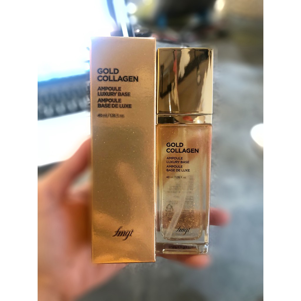 Kem Lót Chống Lão Hóa FMGT Gold Collagen Ampoule Luxury Base 40ml