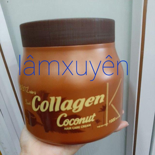 Hấp tóc Collagen 1000ml Karanz ( màu trắng, kem, nâu, xanh, vàng bất kỳ )Chính Hãngsiêu thơm phục hồi suôn mượt óng ả.