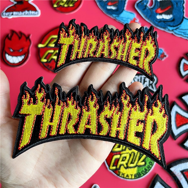 ☸ Sticker Ủi Thêu Hình Ván Trượt Thời Trang ☸ 1 Miếng Vá Ủi Quần Áo Hình Huy Hiệu (22 Phong Cách)