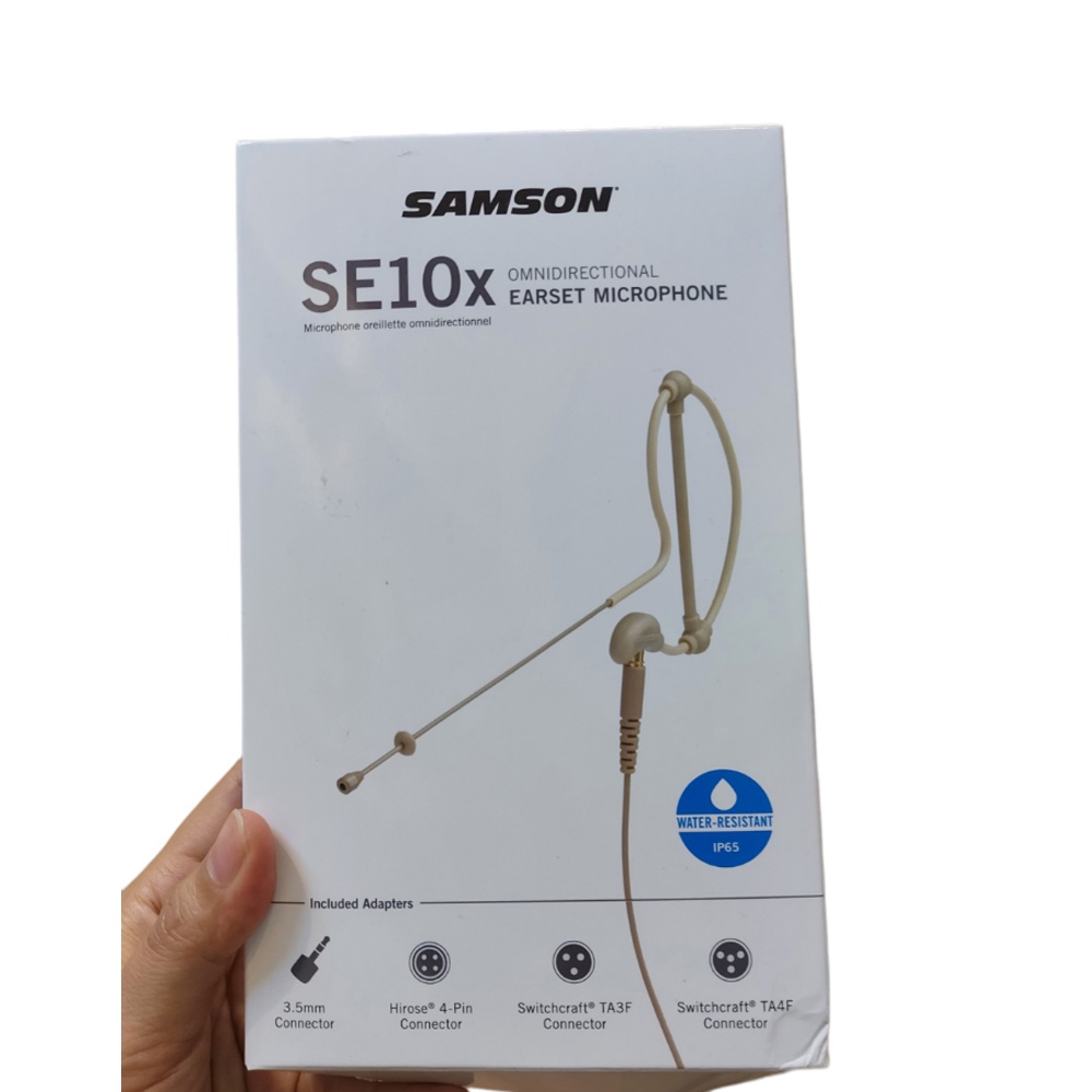Micro Đeo Tai Samson SE10x dành cho sân khấu, talkshow - nhỏ gọn, chất liệu nhựa dẻo, dai bền chắc - nhiều cổng kết nối