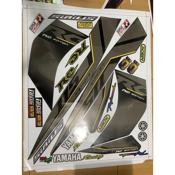 Tem xe sirius FI RC xám vàng