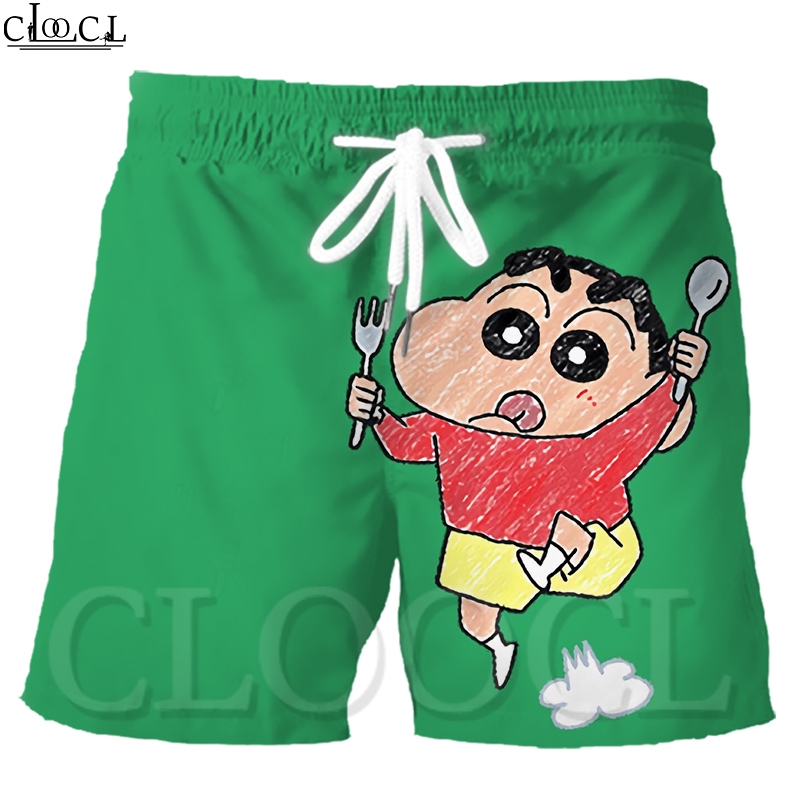 Quần Short In Hình Cậu Bé Bút Chì Shin-Chan 3d Độc Đáo Cho Nam