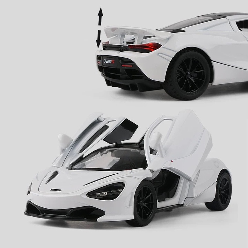 Mô Hình Xe Hơi Mclaren 720S Tỉ Lệ 1: 32 Bằng Hợp Kim Có Đèn Và Nhạc