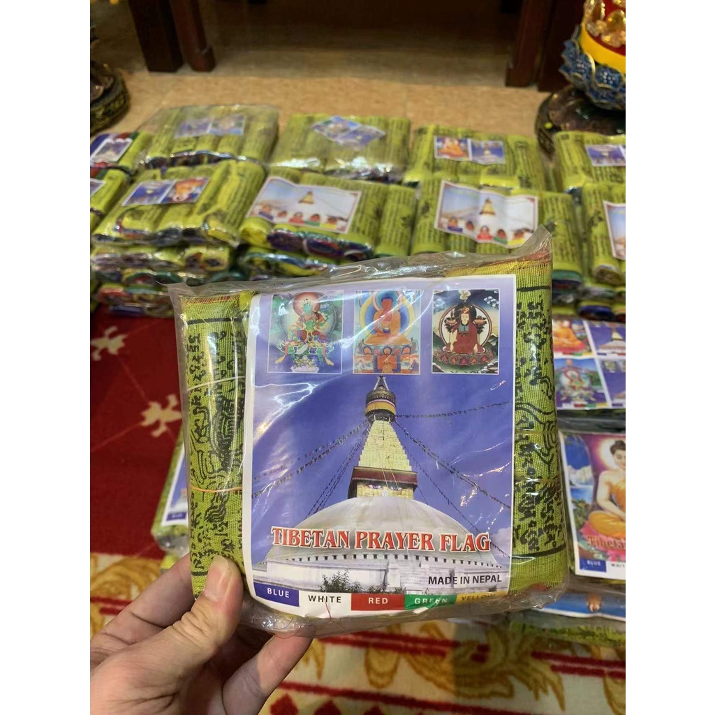 [PBMC]CỜ LUNGTA NGŨ SẮC - PHONG MÃ NEPAL (3 SIZE)(gói 5 cuộn)