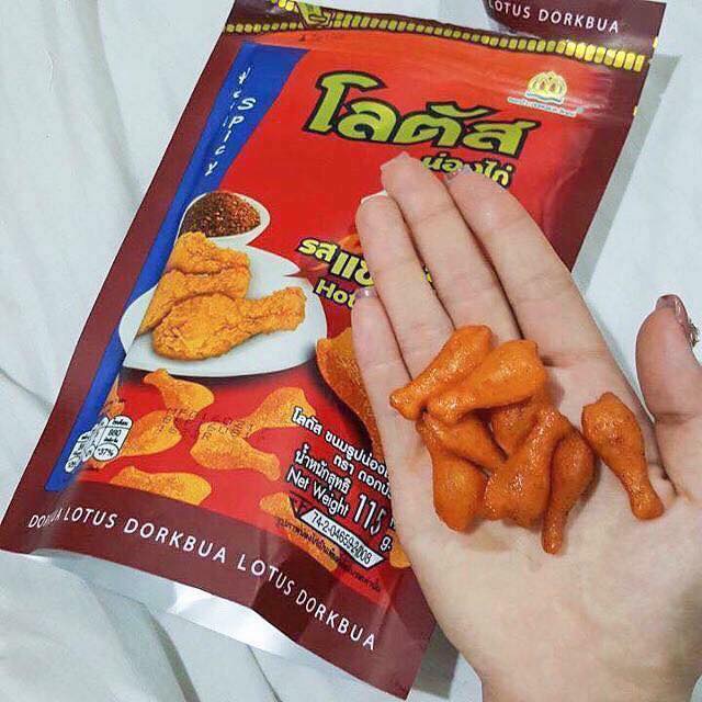 Bánh Snack đùi gà Thái Lan Dorkbua gói to 110g