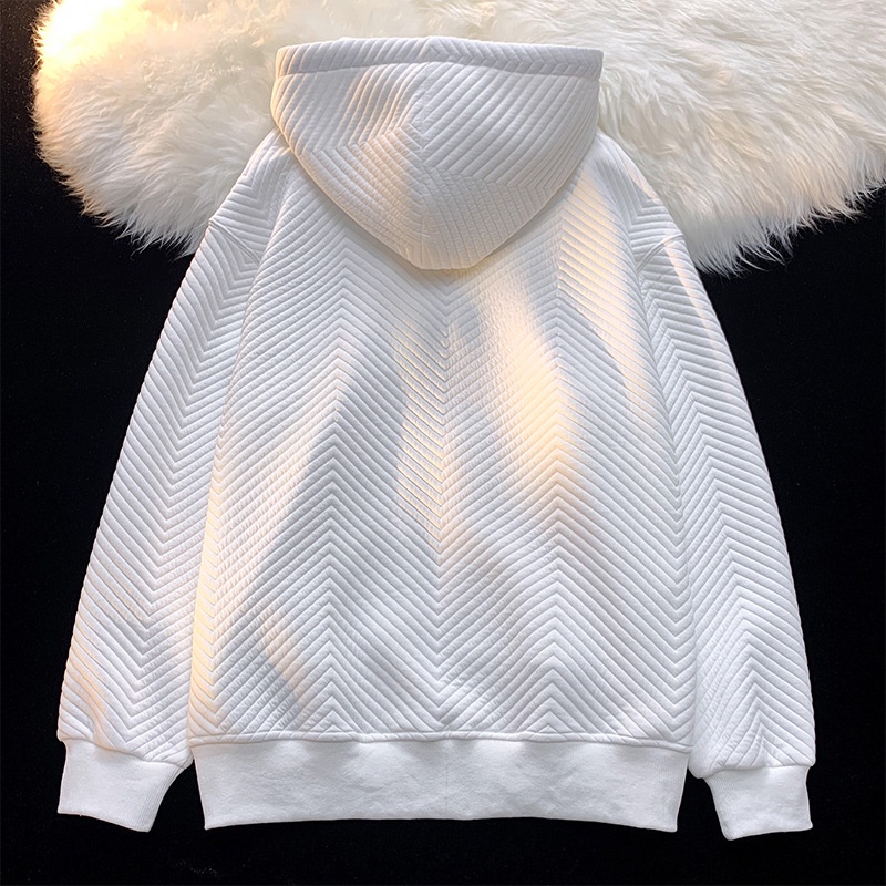 Áo Khoác Cardigan Có Nón Trùm Đầu Kết Cấu Nhãn Hiệu Mỹ Thời Trang Mùa Thu Dễ Phối Đồ Dành Cho Nam Fru107