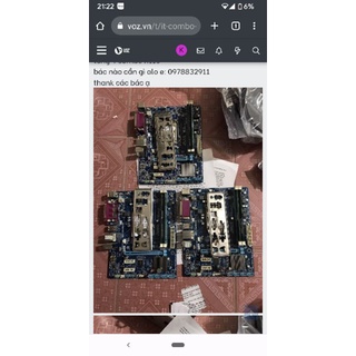 Combo main h61, chip, nguồn.