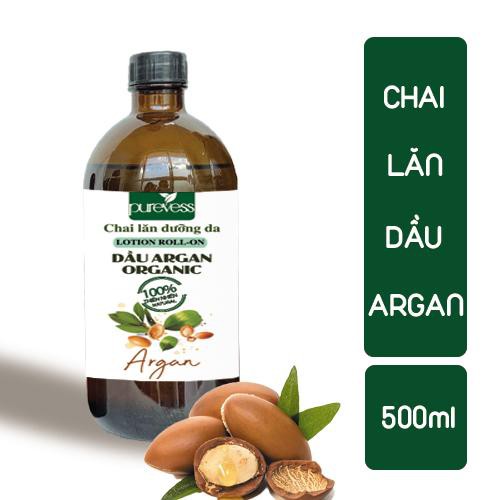 Chai Lăn Dầu Argan giúp giảm da khô chồng lão hóa giảm nếp nhăn giúp tóc giảm gãy rụng PUREVESS 10ml