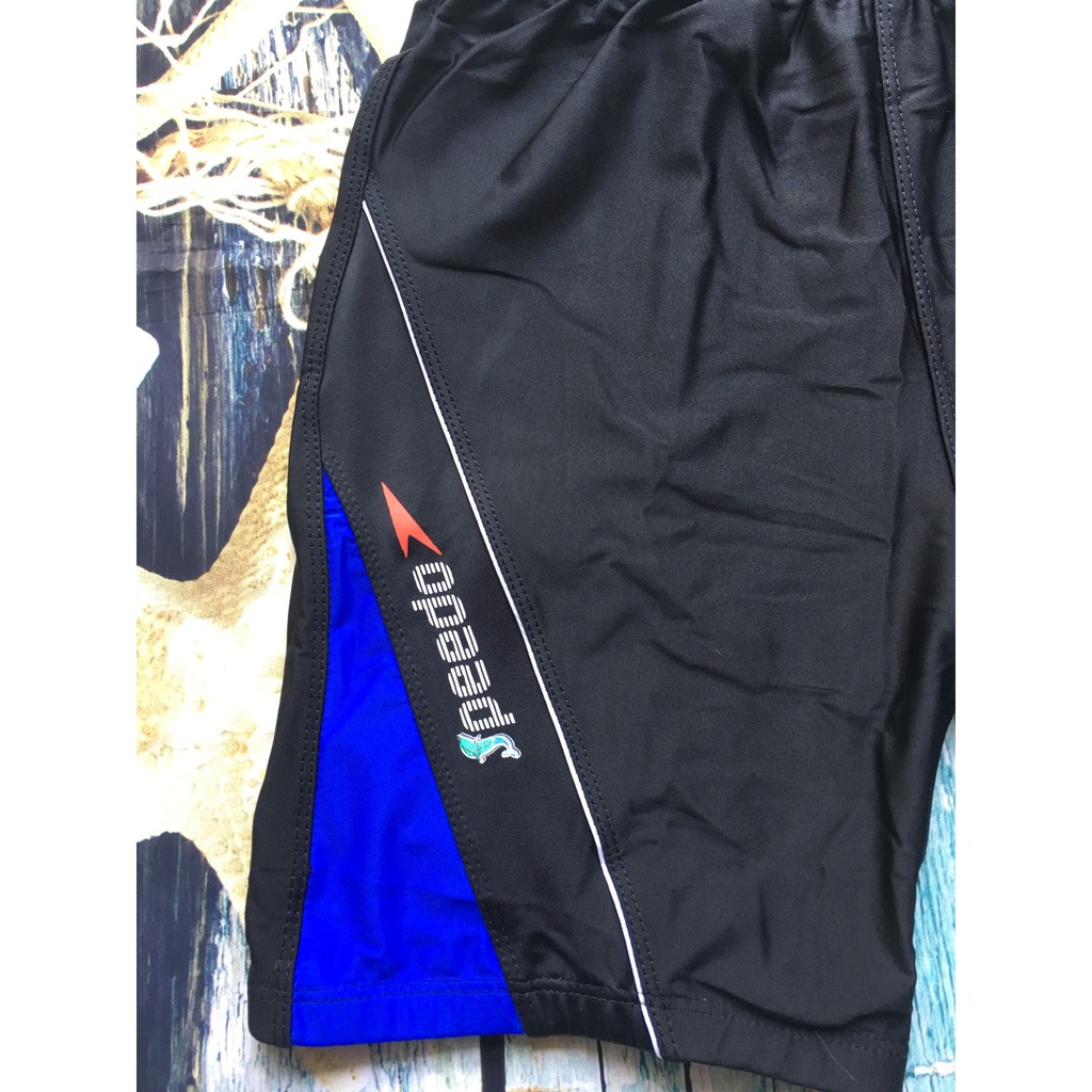 QUẦN BƠI LỬNG 881 ĐEN PHỐI SỌC CHÉO | BigBuy360 - bigbuy360.vn