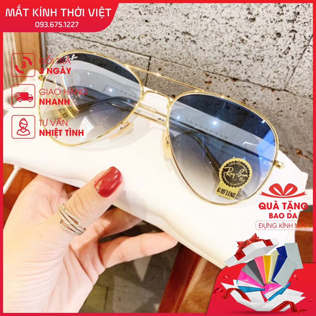 Kính râm nữ RB màu xanh dương tặng kèm hộp đựng và khăn lau - Mắt kính Thời Việt | BigBuy360 - bigbuy360.vn