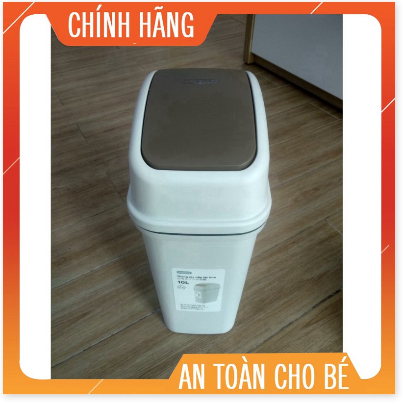 Thùng rác nắp lật Inochi 10L (tiêu chuẩn Nhật Bản)