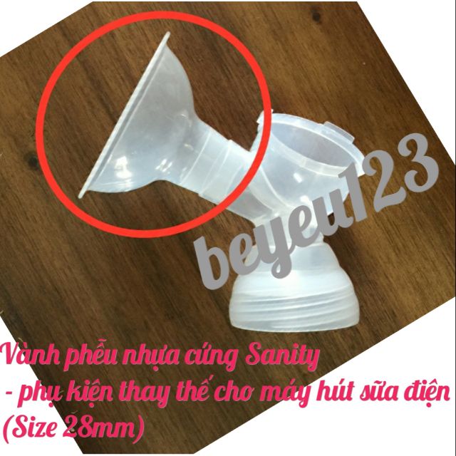 Vành phễu nhựa cứng Sanity / Matxa silicone 24mm - 28mm - phụ kiện thay thế cho máy hút sữa điện đơn và đôi AP5316