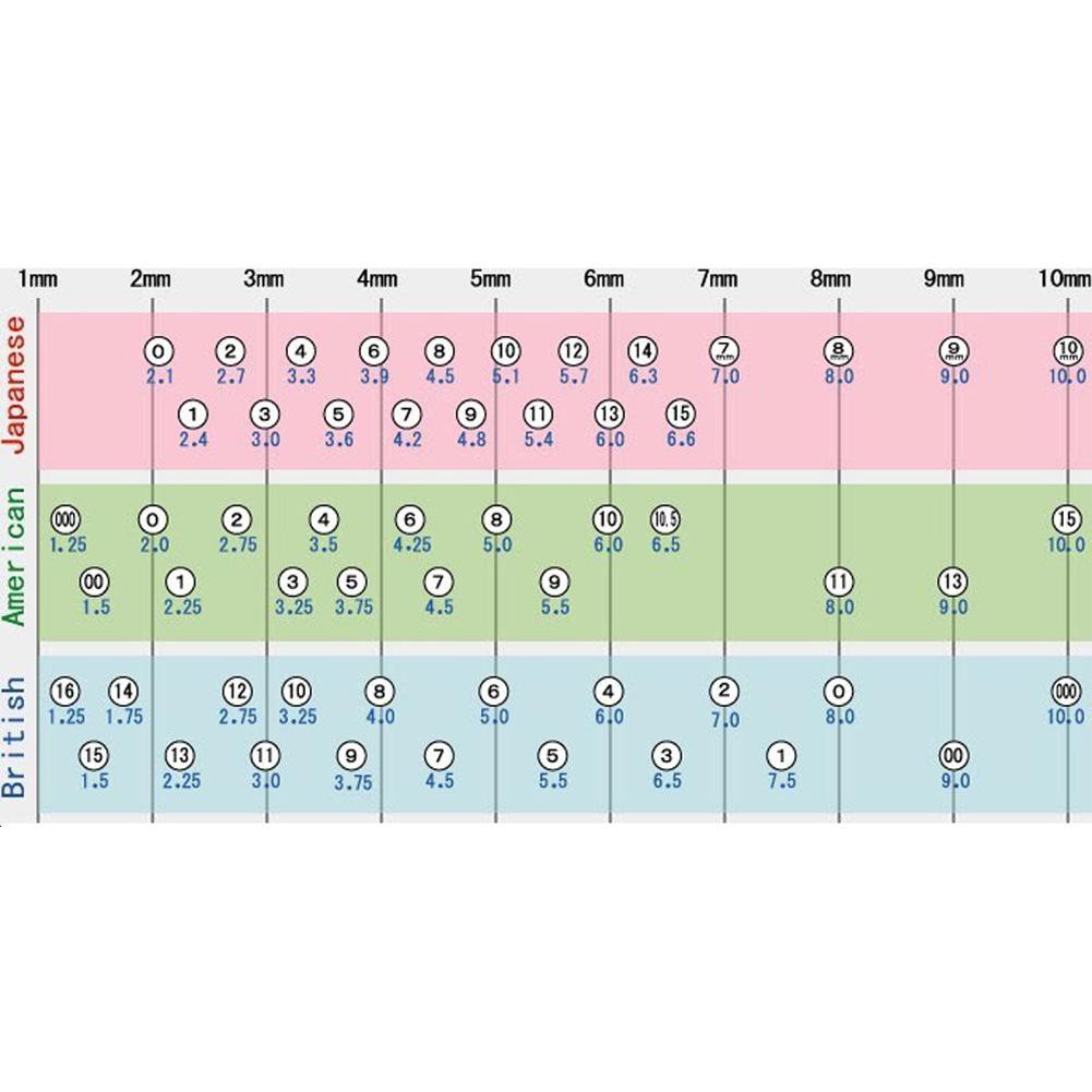 Set 36 kim đan len bằng gỗ tre cacbon hóa với 18 kích thước khác nhau