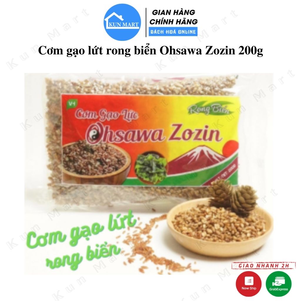 Cơm gạo lứt rong biển OHSAWA ZOZIN ăn kiêng thơm ngon bổ dưỡng 200g