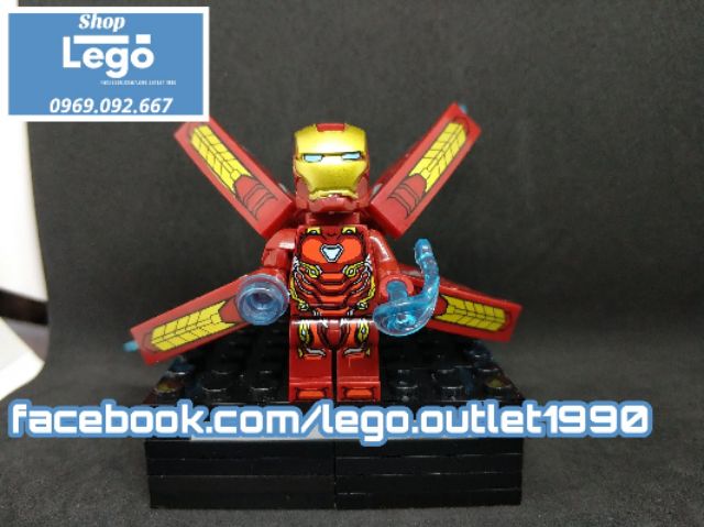 Xếp hình Avengers: Infinity War Vision Proxima Midnight Wasp Dr Strange Gamora Iron Man MK50 Lego Minifigures Xinh X0187