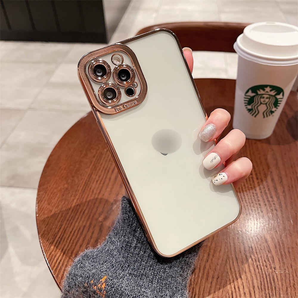 Ốp Điện Thoại Tpu Mềm Mạ Điện Chống Sốc Bảo Vệ Camera Cho IPhone 13 12 11 Pro Max XS Max XR X