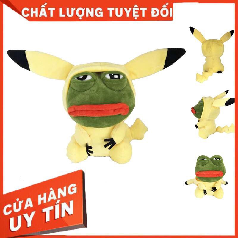 Ếch xanh pepe lai picachu – Hàng độc lạ Pepe Frog